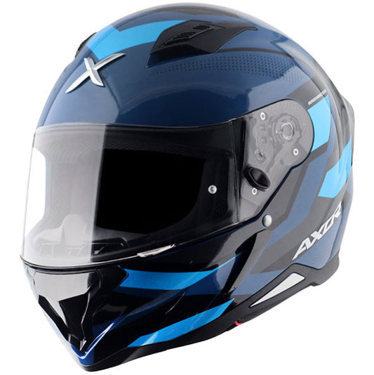 Axor hunter helmet glossy blue