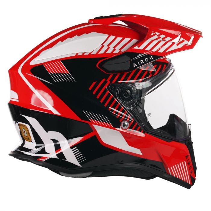 Airoh Commander Adventure Helmet - 'Boost' Red Gloss