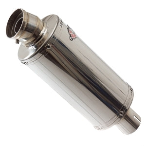 OP5 Polished Exhaust Silencer 250mm 51mm