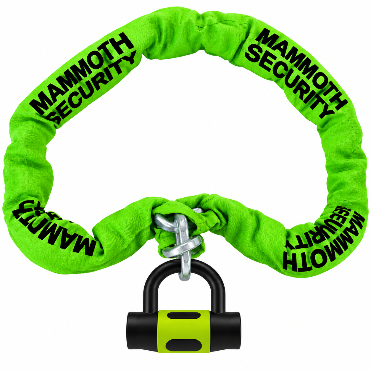 Mammoth 10mm x 1.5m Square Security Chain & D-Lock