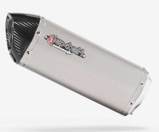 Lextek Matt stainless steel s31 exhaust silencer (3 bolts)