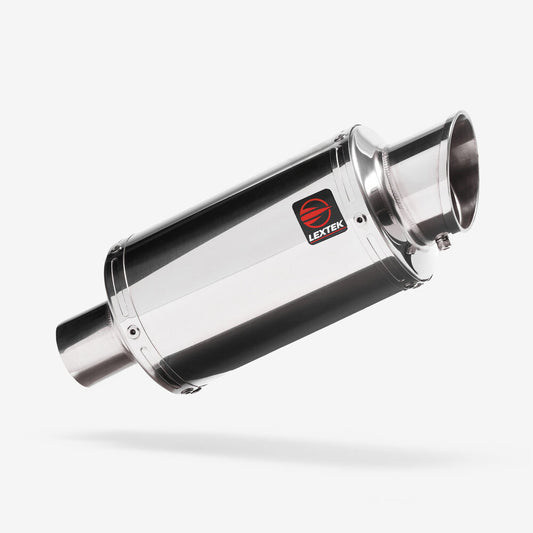 Lextek Stainless Steel YP4 Stubby Exhaust 200mm with Link Pipe for BMW F800 GS (08-19) GT (13-19)