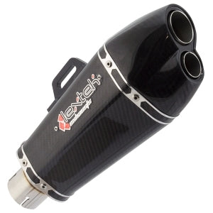 XP13CL Carbon Effect Hexagonal Exhaust Silencer (Left Hand) 51mm