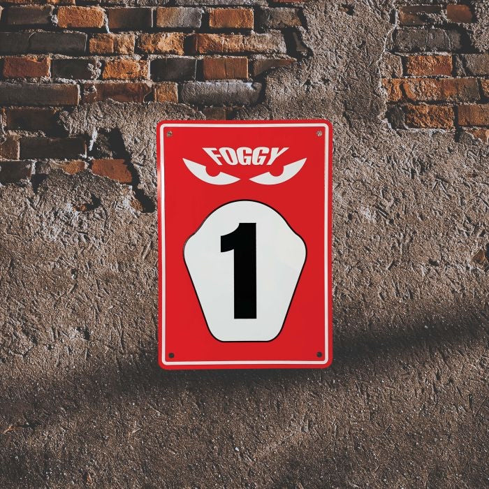 Carl Fogarty 'Foggy' Aluminium Parking Sign