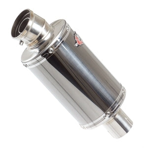 OP15 Black Chrome Exhaust Silencer 200mm 51mm