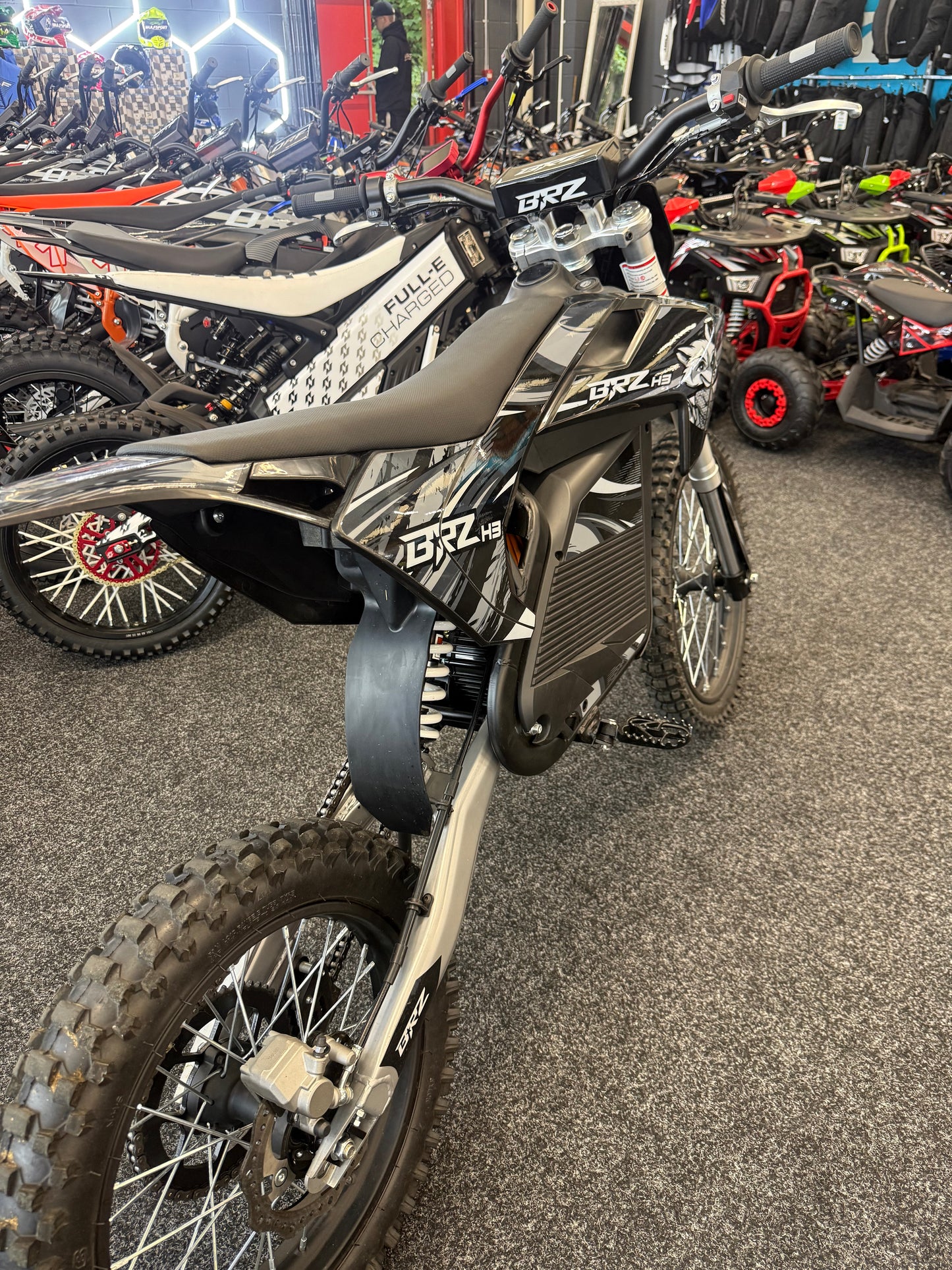 BRZ 72V 5000W Electric Dirt Bike – Like New – Fast UK Delivery