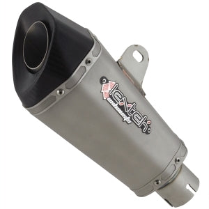 XP10 Titanium Look Hexagonal Exhaust Silencer 51mm