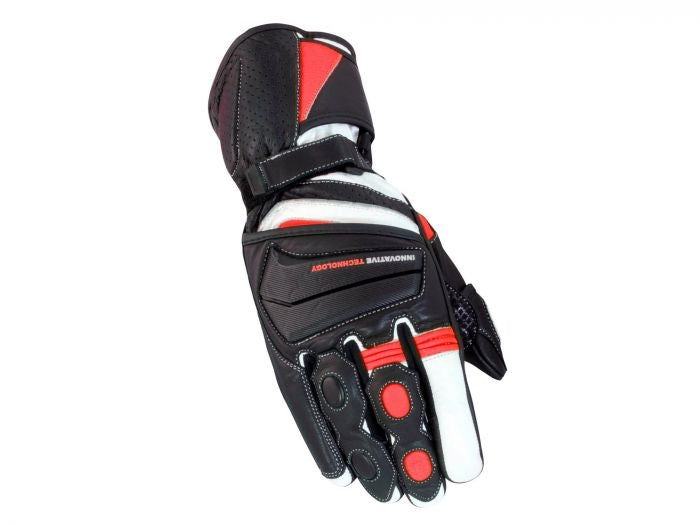 Bike It Crossfire Black/Red Summer Road Gloves