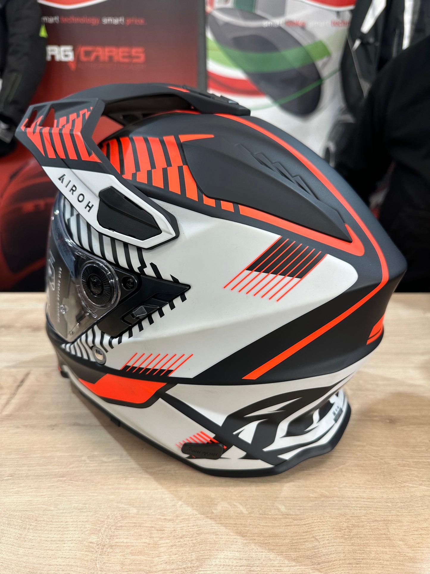 Airoh Commander Adventure Helmet - 'Boost' Orange Matt