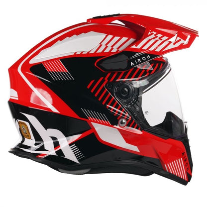 Airoh Commander Adventure Helmet - 'Boost' Red Gloss