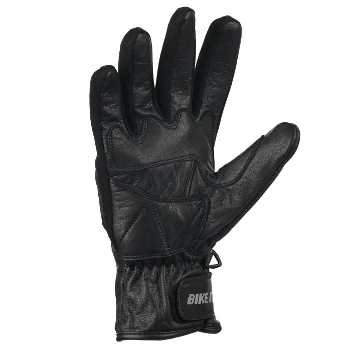 Bike It Cruiser Gloves Air 'CGA' (Black) Leather Motorcycle Glove