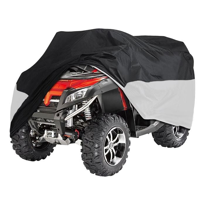 Bike It ATV Rain Cover - Black/Silver - Large Fits 250cc And Over