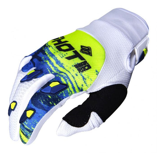 Shot Contact Counter Blue/Neon Yellow Adult Gloves