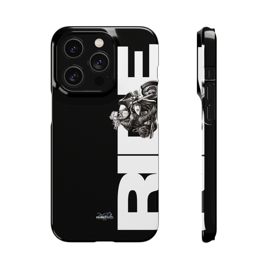 Black iPhone Ride Snap On Protective Case - All Models