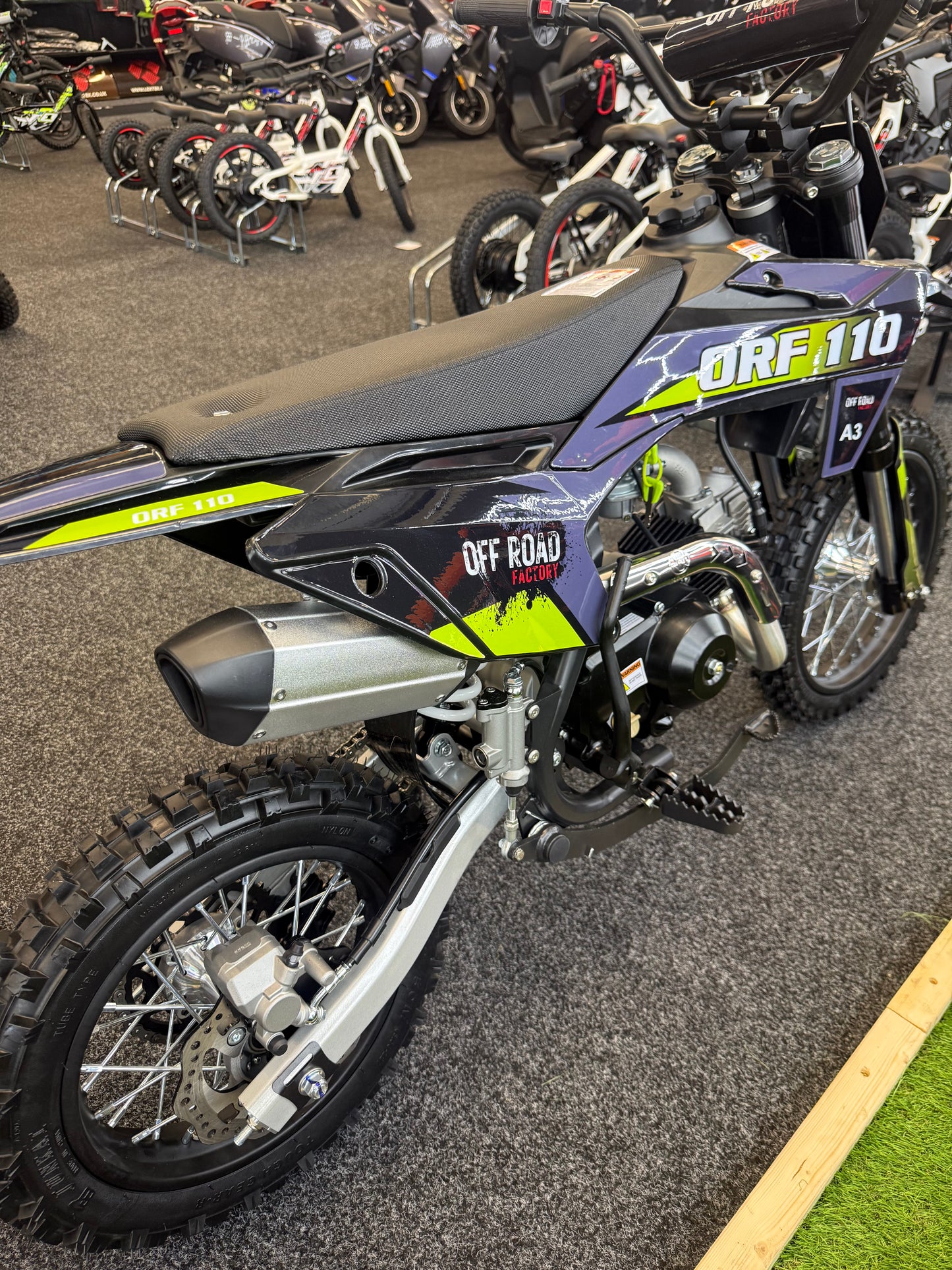 ORF 110cc Kids Kick Start Dirt Bike | Fast UK Delivery