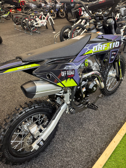 ORF 110cc Kids Kick Start Dirt Bike | Fast UK Delivery