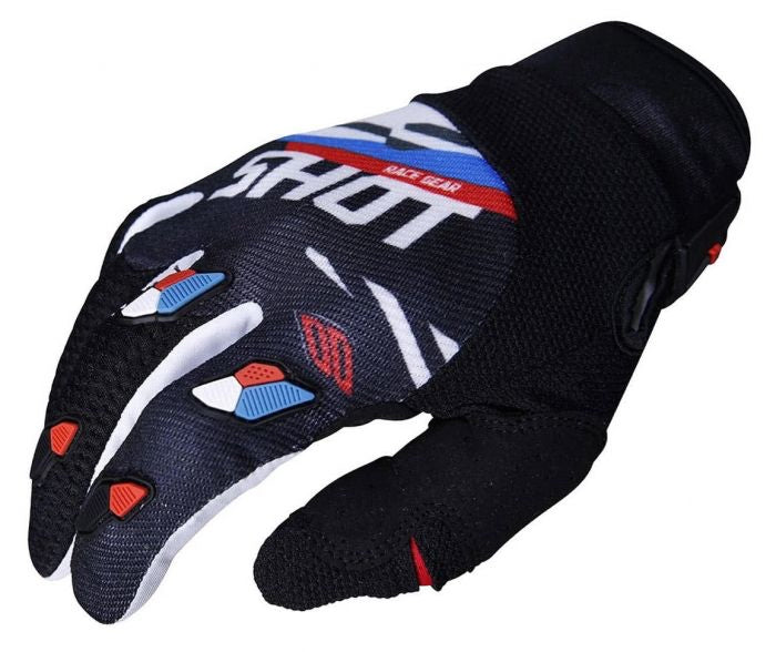 Shot Contact Score Black/Blue/Red Adult Gloves