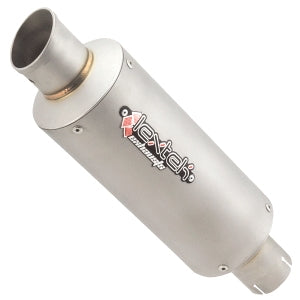 GP1 Matt S/Steel GP Stubby Exhaust Silencer 51mm