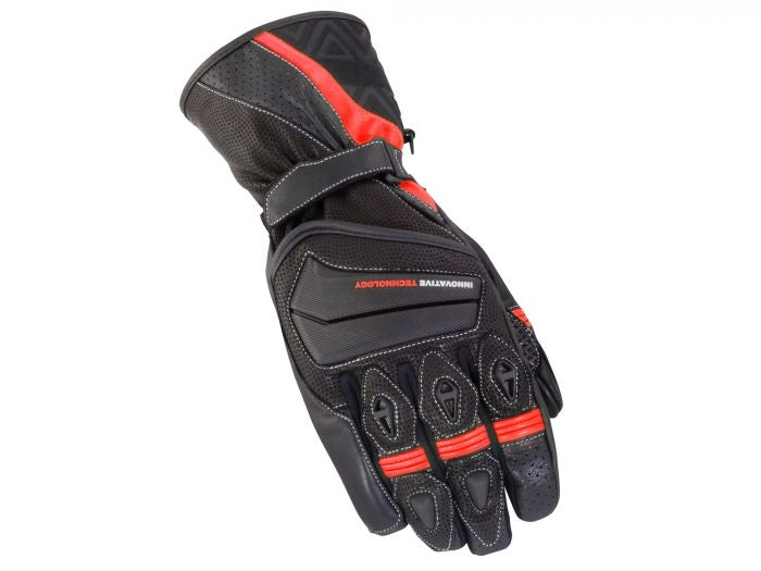 Bike It Spyder Black/Red Summer Road Gloves