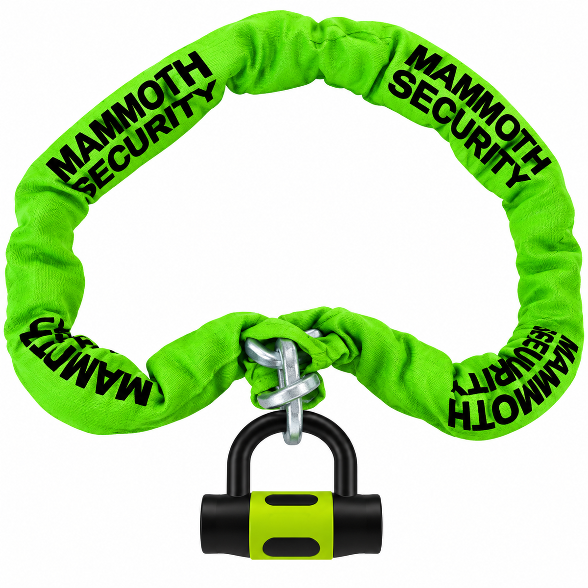 Mammoth 10mm x 1.5m Square Security Chain & D-Lock