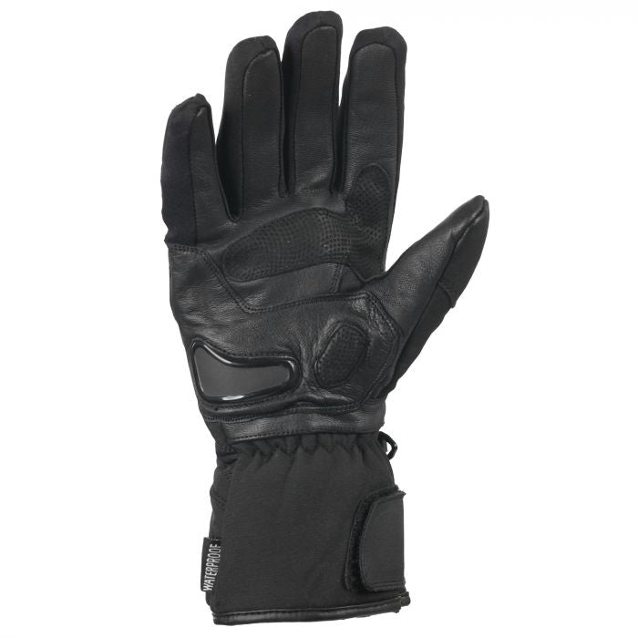 Bike It "Triple Black" All-Seasons Waterproof Motorcycle Glove