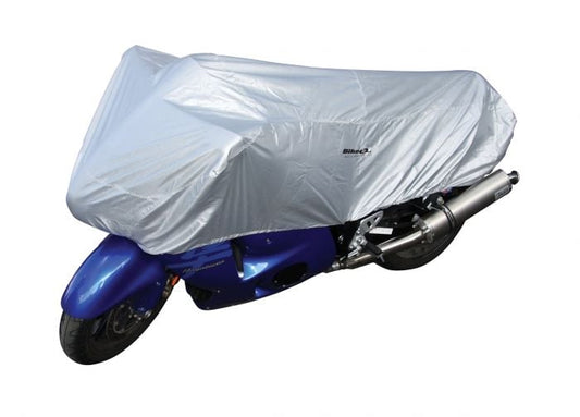 Bike It Motorcycle Top Cover - Silver - Large Fits 750-1100cc