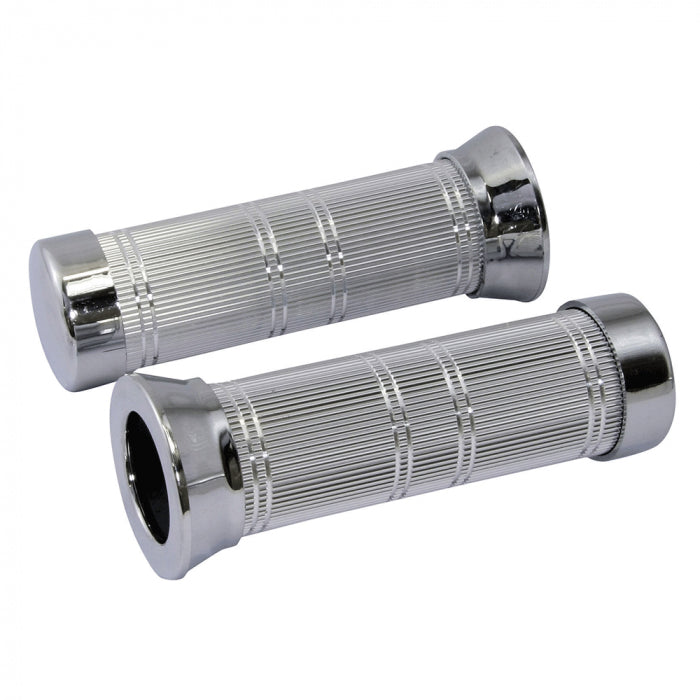 Bike It Grips Classic Knurled Chrome 22mm