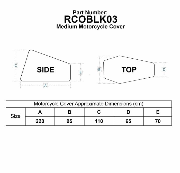 Bike It 'Nautica' Outdoor Motorcycle Rain Cover