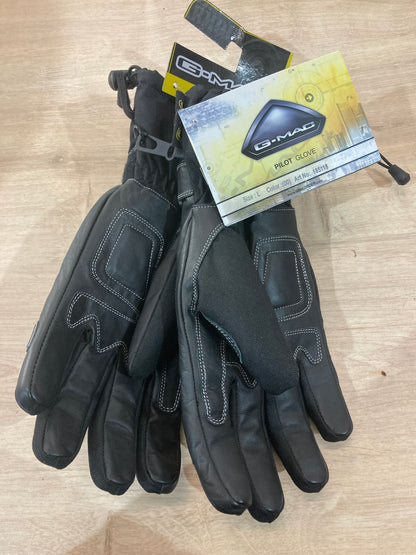 G-MAC Pilot Waterproof Leather Textile Motorcycle Motorbike Scooter Glove