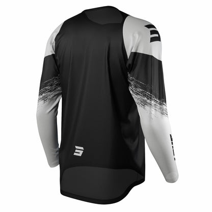 Shot Raw Motocross Jersey Burst Black