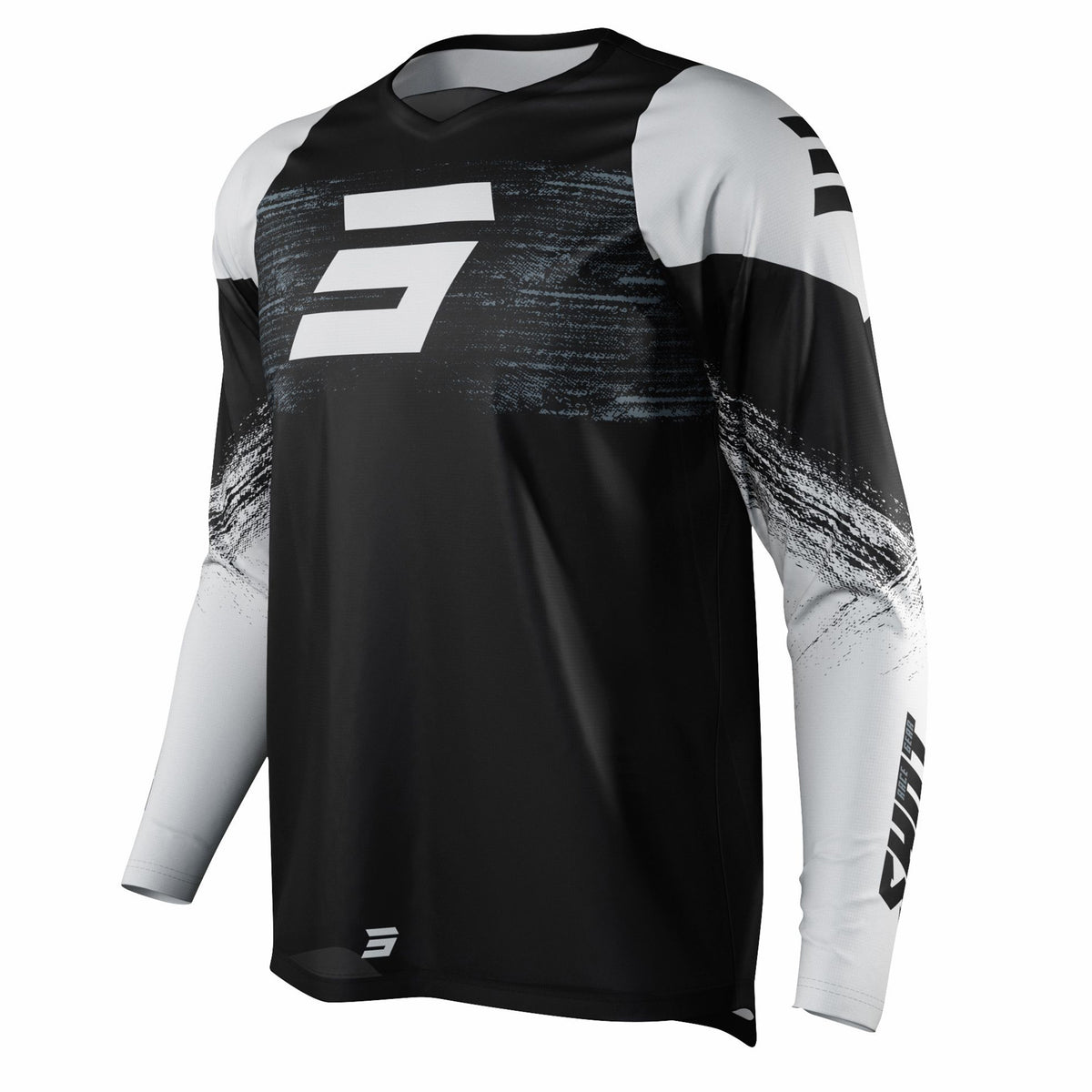Shot Raw Motocross Jersey Burst Black