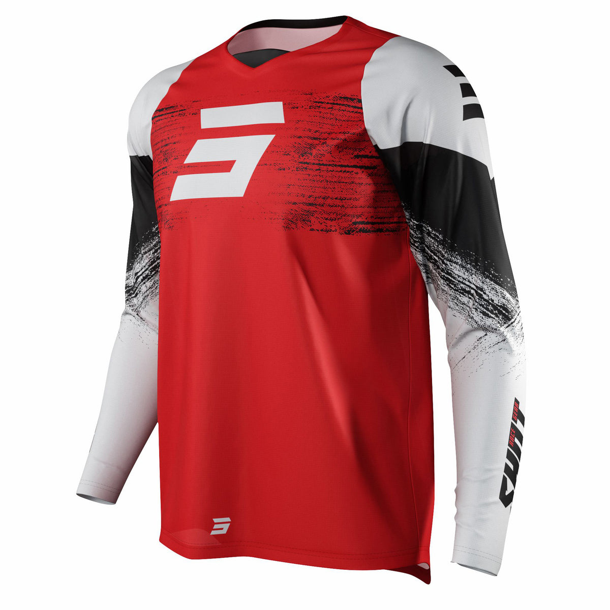 Shot Raw Motocross Jersey Burst Red