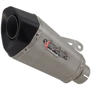 XT10 Titanium Look Hexagonal Exhaust Silencer 60mm