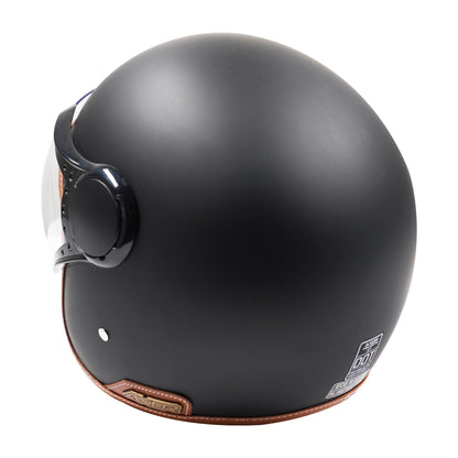 Axor Helmet Jet Open Face - Matt Black / Brown