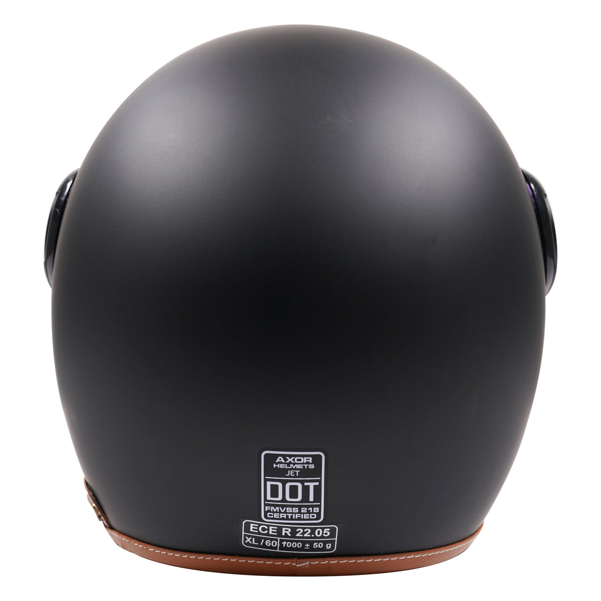 Axor Helmet Jet Open Face - Matt Black / Brown