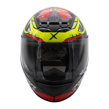 Axor Helmet Rage Full Face - Python Red Yellow Black Gloss