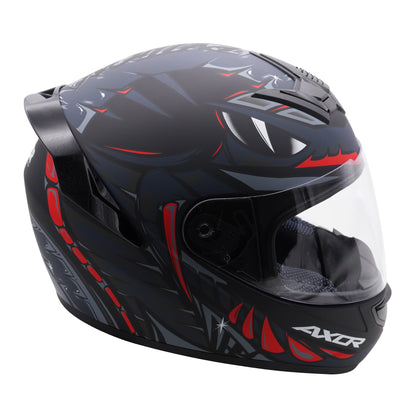 Axor Helmet Rage Full Face - Python Black Grey Red Matt