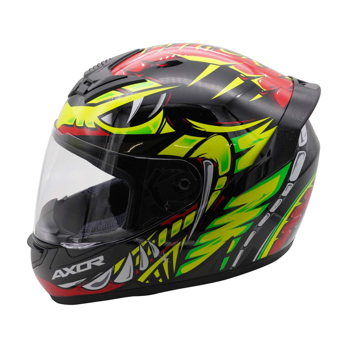 Axor Helmet Rage Full Face - Python Red Yellow Black Gloss