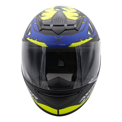 Axor Helmet Rage Full Face - Python Blue Yellow Black Matt