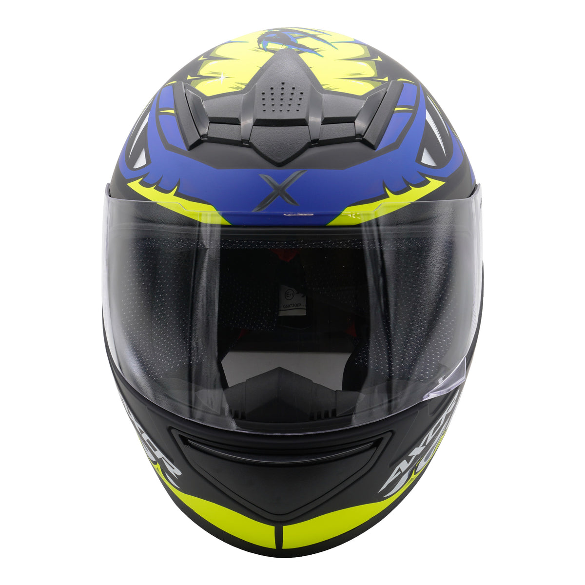 Axor Helmet Rage Full Face - Python Blue Yellow Black Matt