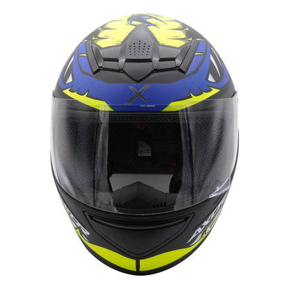 Axor Helmet Rage Full Face - Python Blue Yellow Black Matt