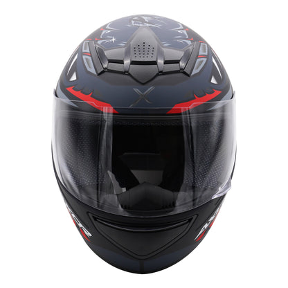 Axor Helmet Rage Full Face - Python Black Grey Red Matt