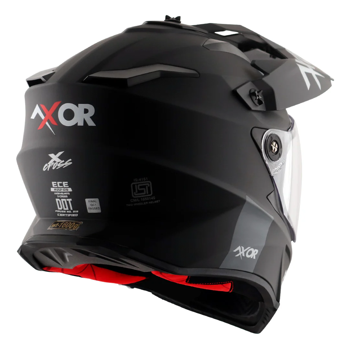 Axor X-Cross Adventure Helmet - Black Matt