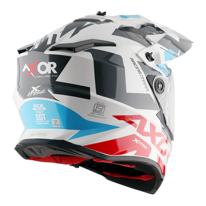 Axor X-Cross Adventure Helmet - White/Red Gloss