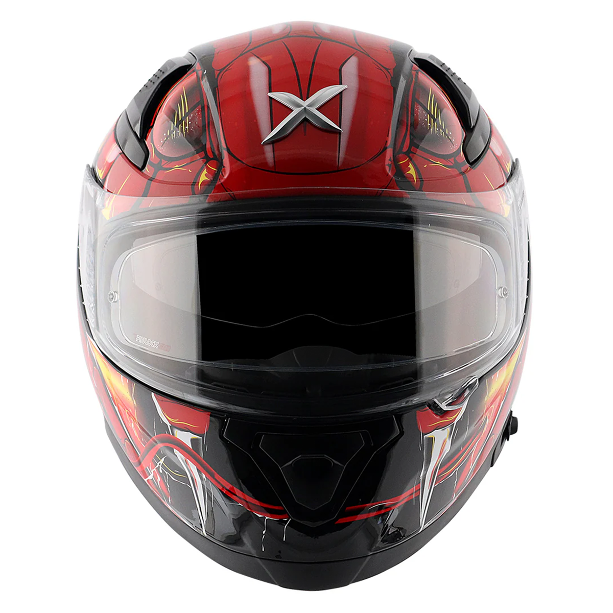 Axor Apex Full Face Helmet - Venomous Gloss Black Red