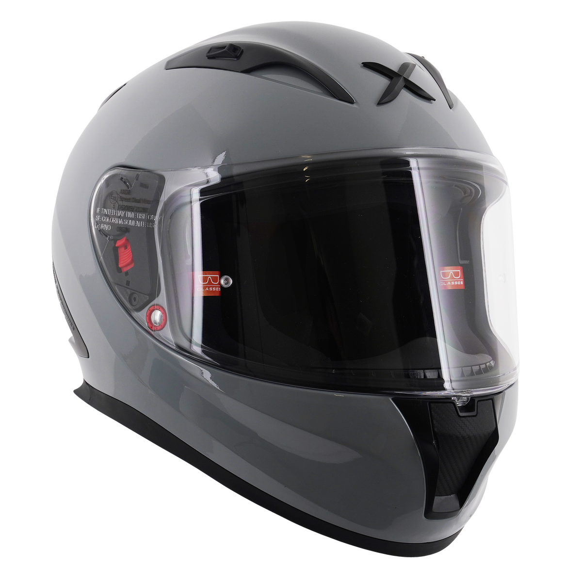 Axor Street Full Face Helmet - Solid Nardo Grey Gloss