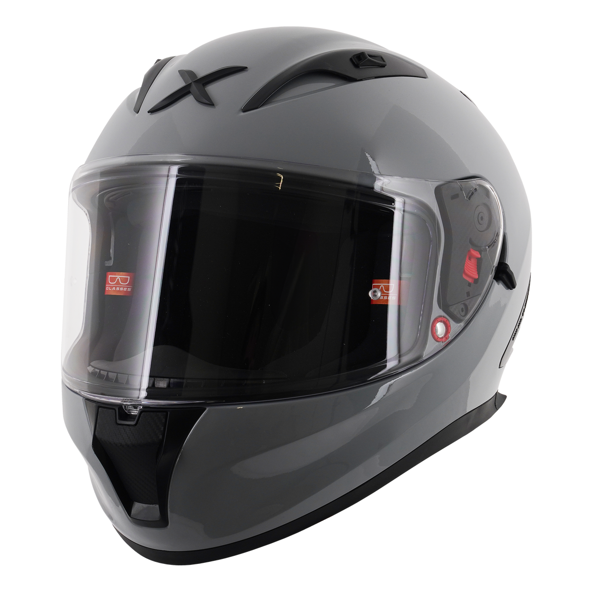 Axor Street Full Face Helmet - Solid Nardo Grey Gloss