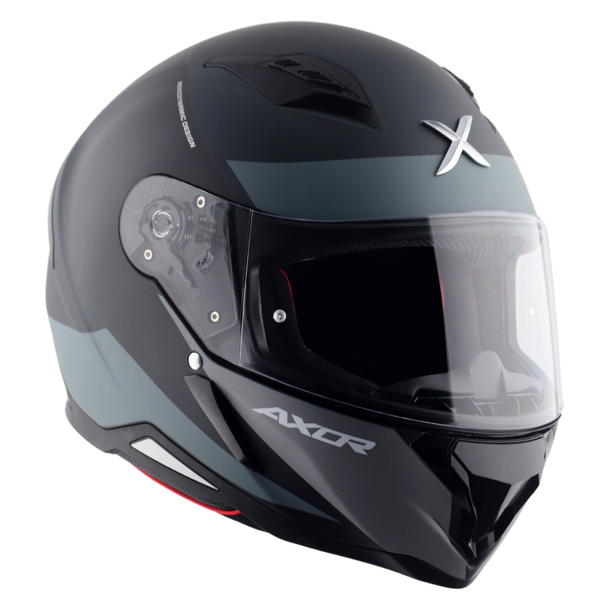 Axor Hunter SH890 Full Face Helmet - Turbo Black Grey Matt