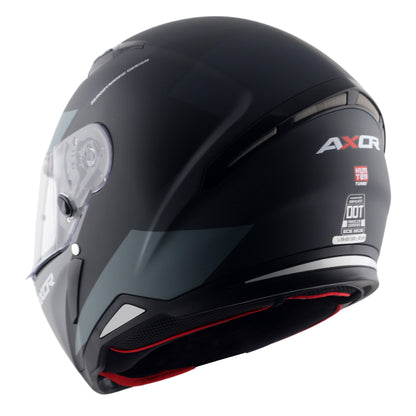 Axor Hunter SH890 Full Face Helmet - Turbo Black Grey Matt
