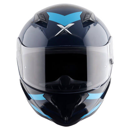 Axor Hunter SH890 Full Face Helmet - Cornet Black Blue Gloss